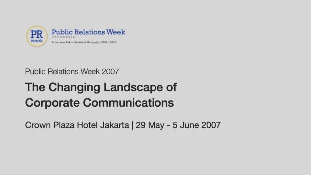 PR Week Indonesia 2007